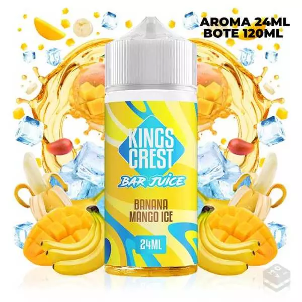 AROMA BANANA MANGO ICE BAR JUICE KINGS CREST 24ML (LONGFILL)