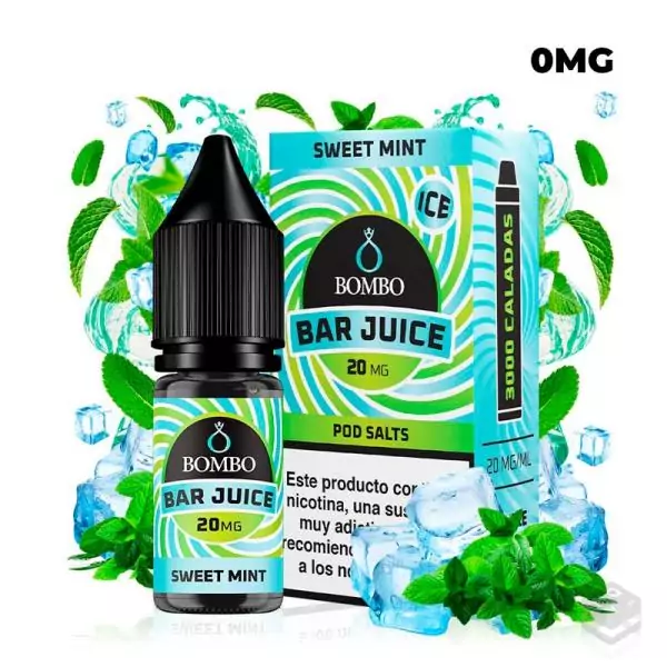 SALES DE NICOTINA SWEET MINT ICE BAR JUICE BY BOMBO 10ML