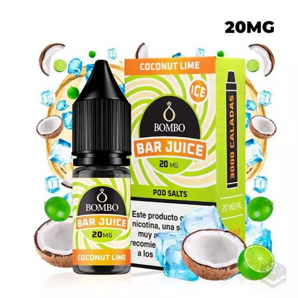 COCONUT LIME ICE BAR JUICE BY BOMBO 10ML NICOTINE SALTS