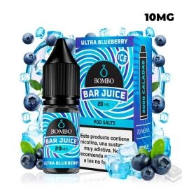 ULTRA BLUEBERRY ICE BAR JUICE BY BOMBO 10ML NICOTINE SALTS