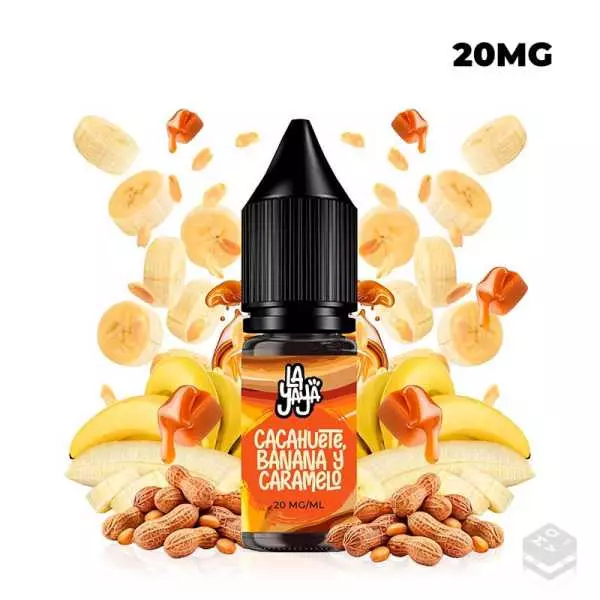 NICOTINE SALTS PEANUT, BANANA AND CARAMEL LA YAYA SALT 10ML