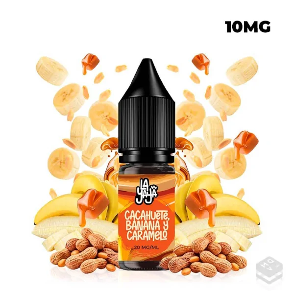 NICOTINE SALTS PEANUT, BANANA AND CARAMEL LA YAYA SALT 10ML