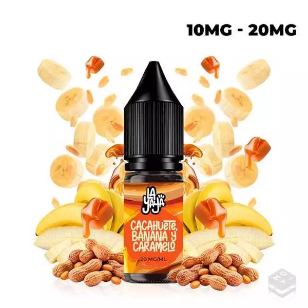 NICOTINE SALTS PEANUT, BANANA AND CARAMEL LA YAYA SALT 10ML