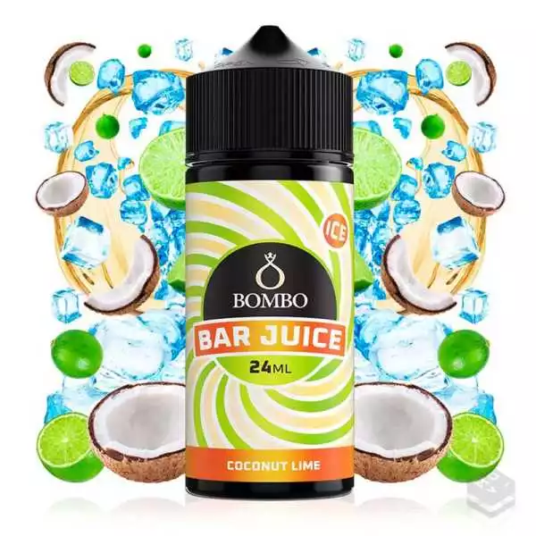 ELIQUID COCONUT LIME ICE BAR JUICE BOMBO 100ML VAPE