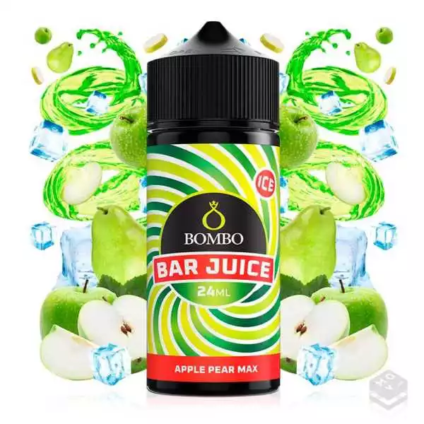 ELIQUID APPLE PEAR MAX ICE BAR JUICE BOMBO 100ML VAPE