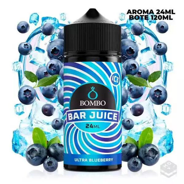 AROMA ULTRA BLUEBERRY ICE BAR JUICE BY BOMBO 24 ML LONGFILL