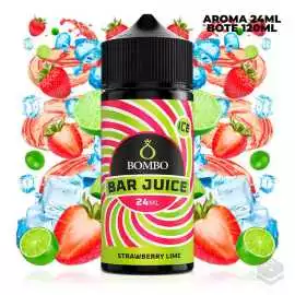 FLAVOUR STRAWBERRY LIME ICE BAR JUICE BY BOMBO 24 ML LONGFILL