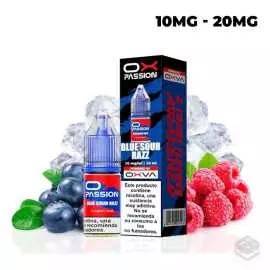 NICOTINE SALTS BLUE SOUR RAZZ OXVA OX PASSION 10ML