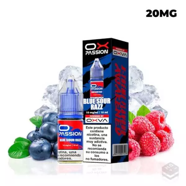 SALES DE NICOTINA BLUE SOUR RAZZ OXVA OX PASSION 10ML