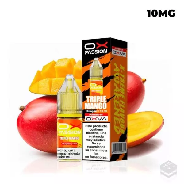 NICOTINE SALTS TRIPLE MANGO OXVA OX PASSION 10ML