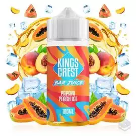 PEACH LIME ICE BAR JUICE KINGS CREST 100ML