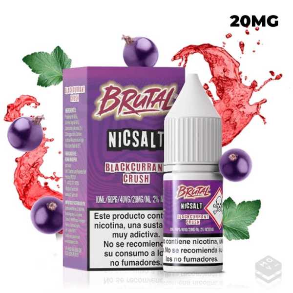 BLACKCURRANT CRUSH BRUTAL DRINKS SALT JUST JUICE 10ML