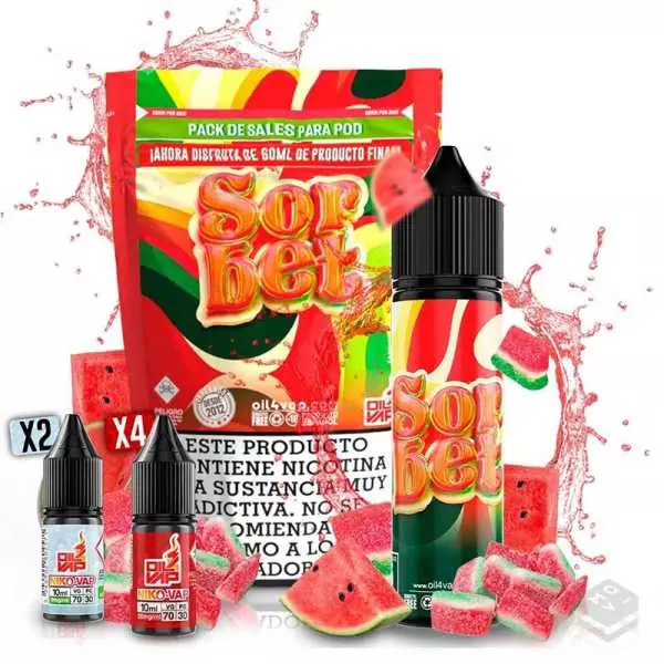 SORBET PACK OIL4VAP SALTS 60ML VAPE