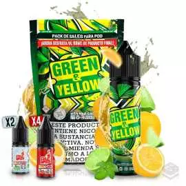 GREEN & YELLOW PACK OIL4VAP SALTS 60ML VAPE