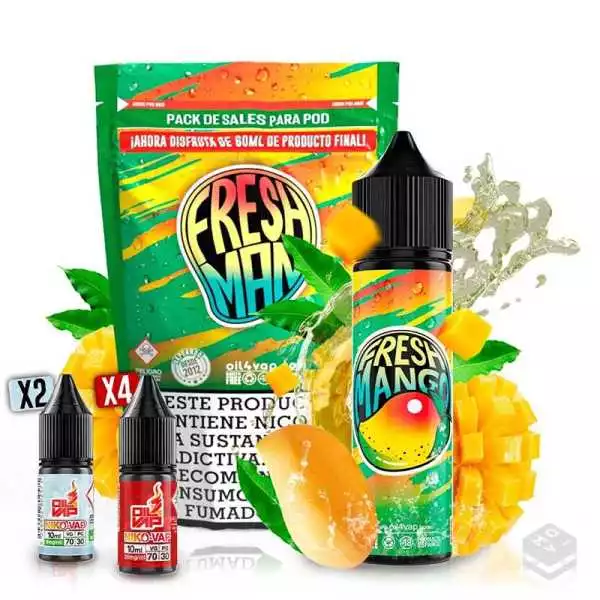 FRESH MANGO PACK OIL4VAP SALTS 60ML VAPE