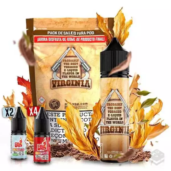 VIRGINIA PACK OIL4VAP SALTS 60ML VAPE