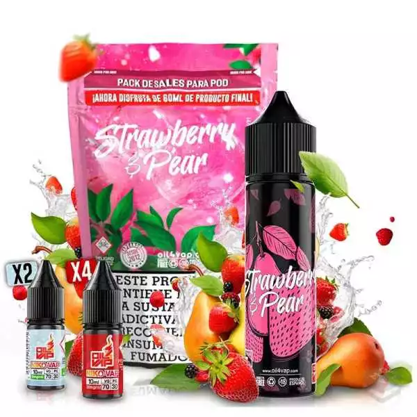 STRAWBERRY PEAR PACK OIL4VAP SALTS 60ML