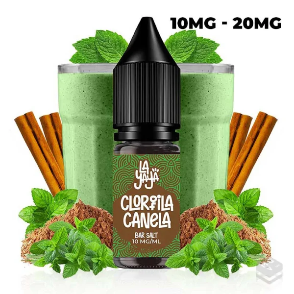 SALES DE NICOTINA CLOROFILA CANELA LA YAYA SALT 10ML 10MG 20MG