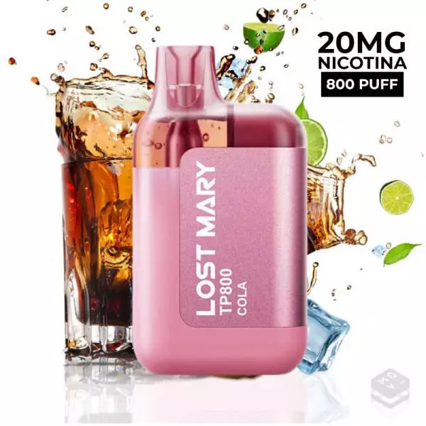 VAPER DESECHABLE LOST MARY TP800 COLA 20MG