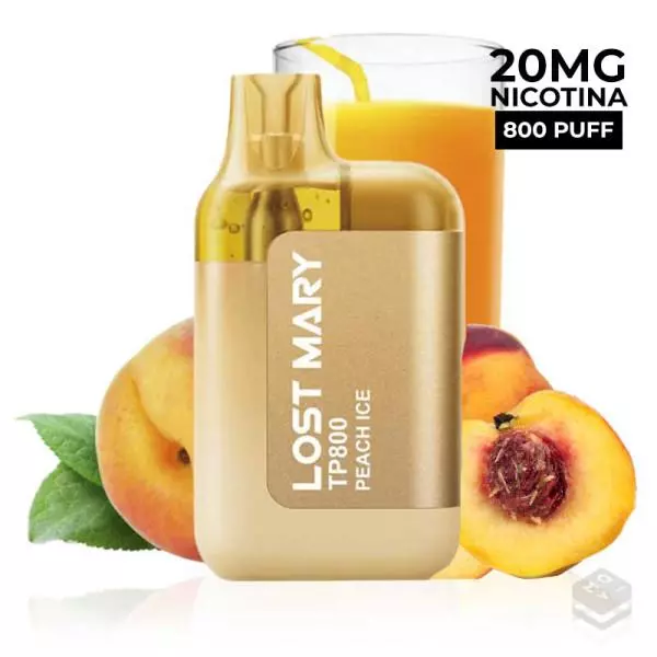 VAPER DESECHABLE LOST MARY TP800 PEACH ICE 20MG