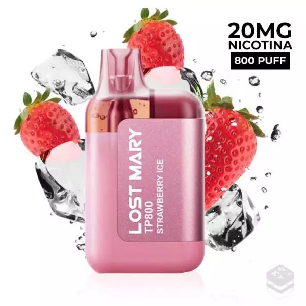 VAPER DESECHABLE LOST MARY TP800 STRAWBERRY ICE 20MG