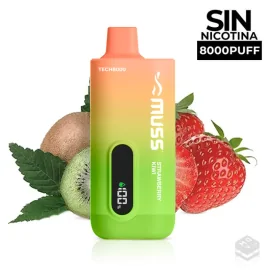 DISPOSABLE POD TECH 8000 STRAWBERRY KIWI 0MG DE MUSS 15ML