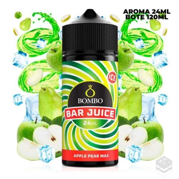 AROMA APPLE PEAR MAX ICE BAR JUICE BY BOMBO 24 ML LONGFILL