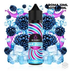 FLAVOUR ULTRA BLUE RAZZ ICE BAR JUICE BY BOMBO 12 ML LONGFILL