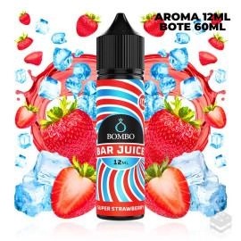 AROMA SUPER STRAWBERRY ICE BAR JUICE BY BOMBO 12 ML LONGFILL