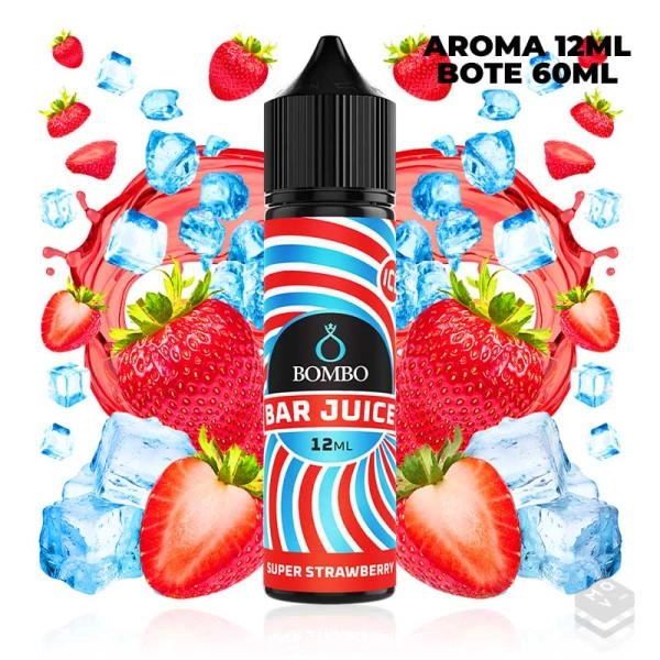 AROMA SUPER STRAWBERRY ICE BAR JUICE BY BOMBO 12 ML LONGFILL