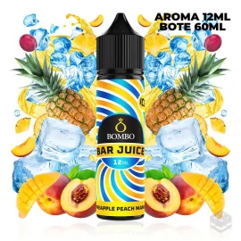 FLAVOUR PINEAPPLE PEACH MANGO ICE BAR JUICE BY BOMBO 12ML LONGFILL