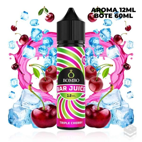 AROMA TRIPLE CHERRY ICE BAR JUICE BY BOMBO 12 ML LONGFILL