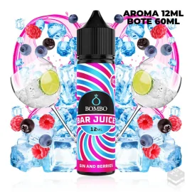 FLAVOUR GIN & BERRIES ICE BAR JUICE BY BOMBO 12ML LONGFILL