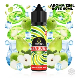 FLAVOUR APPLE PEAR MAX ICE BAR JUICE BY BOMBO 12ML LONGFILL