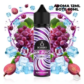 AROMA SUPER GRAPE ICE BAR JUICE BY BOMBO 12ML LONGFILL