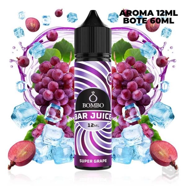 AROMA SUPER GRAPE ICE BAR JUICE BY BOMBO 12 ML LONGFILL