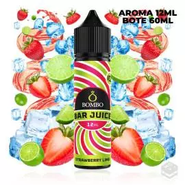 AROMA STRAWBERRY LIME ICE BAR JUICE BY BOMBO 12 ML LONGFILL