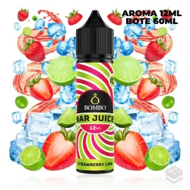 FLAVOUR STRAWBERRY LIME ICE BAR JUICE BY BOMBO 12ML LONGFILL