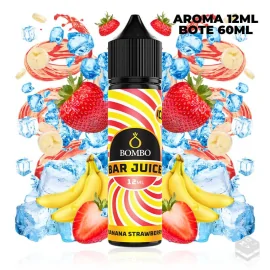 AROMA BANANA STRAWBERRY ICE BAR JUICE BY BOMBO 12ML LONGFILL