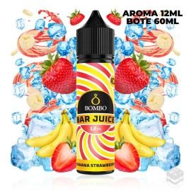 FLAVOUR BANANA STRAWBERRY ICE BAR JUICE BY BOMBO 12 ML LONGFILL