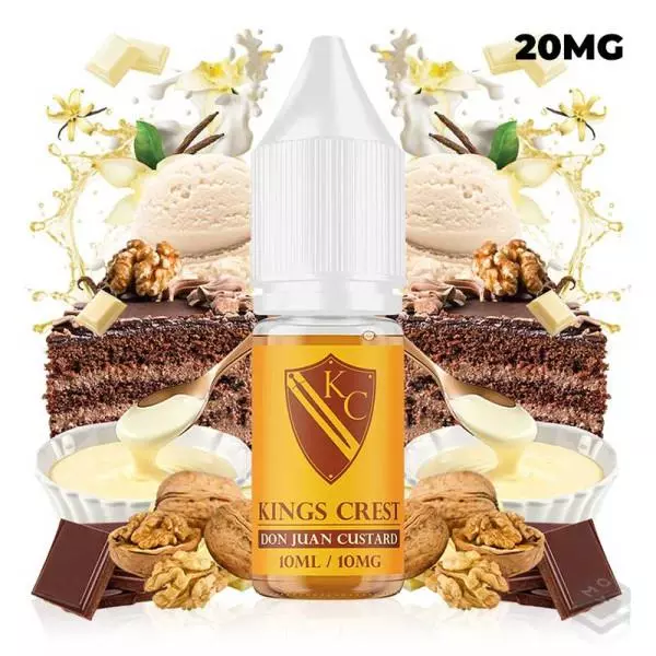 SALES DE NICOTINA DON JUAN CUSTARD KINGS CREST 10ML 20MG