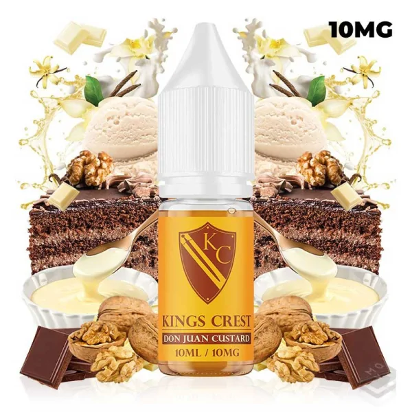 SALES DE NICOTINA DON JUAN CUSTARD KINGS CREST 10ML 10MG