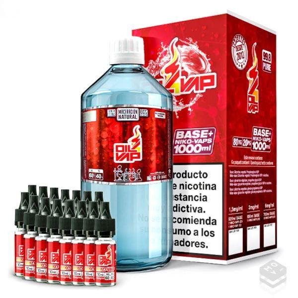 PACK BASE OIL4VAP TPD 1L 20PG/80VG 3MG