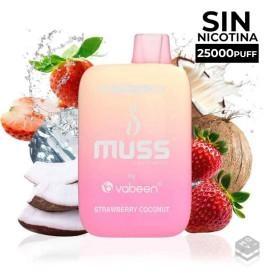 DISPOSABLE POD MUSS CYBER FLEX STRAWBERRY COCONUT 0MG