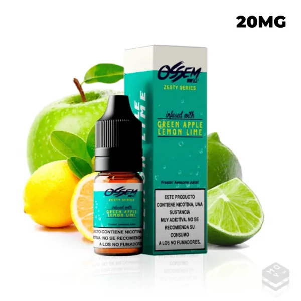 SALES DE NICOTINA GREEN APPLE LEMON LIME OSSEM 10ML 20MG