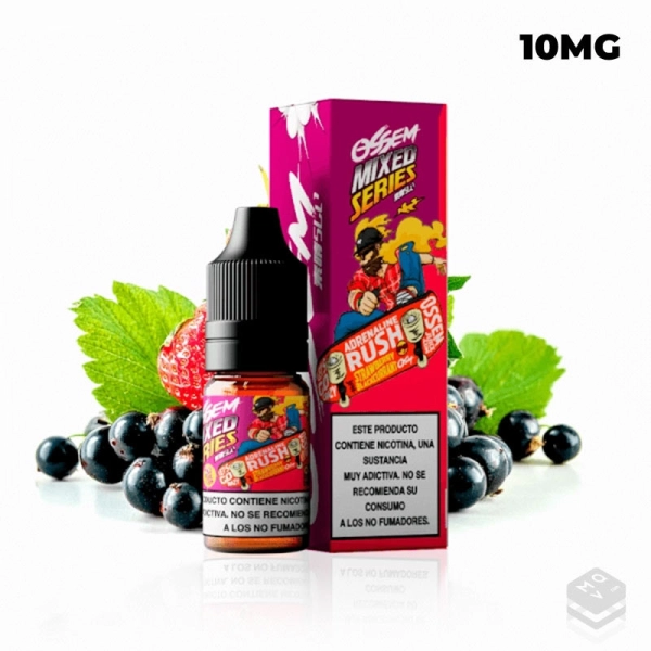 SALES DE NICOTINA ADRENALINE RUSH STRAWBERRY BLACKCURRANT OSSEM 10ML 10MG