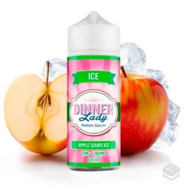 ELIQUID APPLE SOURS ICE BY DINNER LADY 100ML VAPE