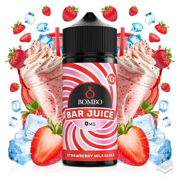 ELIQUID STRAWBERRY MILKSHAKE ICE BAR JUICE BOMBO 100ML