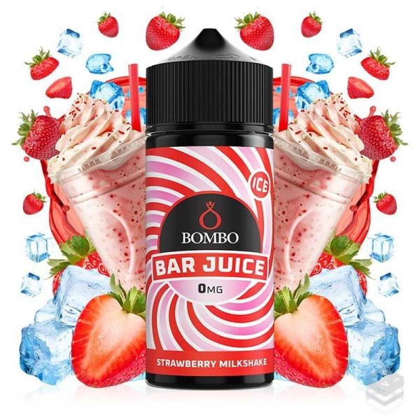 ELIQUID STRAWBERRY MILKSHAKE ICE BAR JUICE BOMBO 100ML