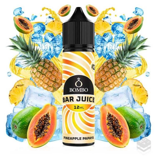 AROMA PINEAPPLE PAPAYA ICE BAR JUICE BY BOMBO 12 ML LONGFILL